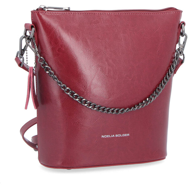 Kožená kabelka crossbody Noelia Bolger červená NB 0048 TCV 24573521