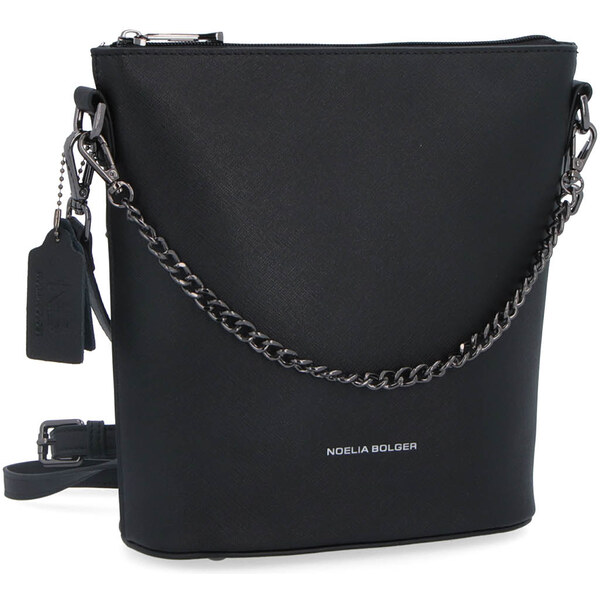 Kožená kabelka crossbody Noelia Bolger čierna NB 0041 C 24573536
