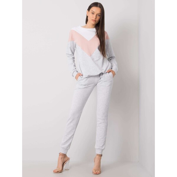 RUE PARIS Set-RV-KMPL-6715.33P-grey-pink 64682694