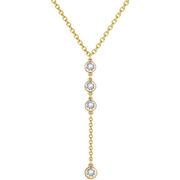 SWAROVSKI Elements Swarovski e. náhrdelník princess z pozlátenej 24593771