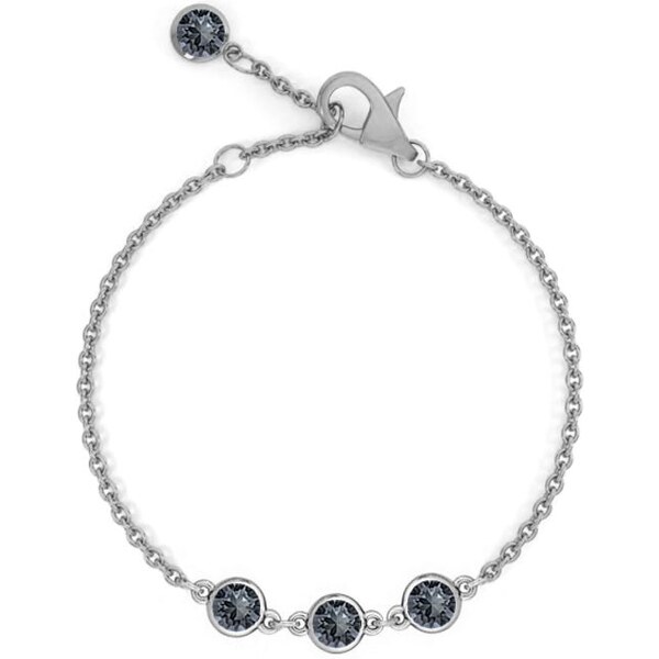 SWAROVSKI Elements Swarovski e. náramok Princess, čierna seb5671 24593797