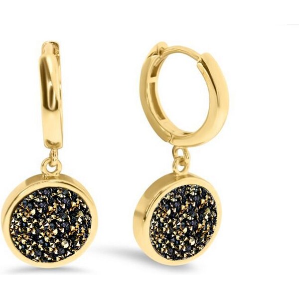 SWAROVSKI Elements Swarovski e. kruhové náušnice Centaurus, zlaté 24593823