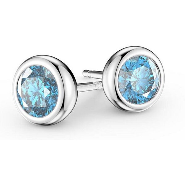 SWAROVSKI Elements Swarovski e. malé náušnice Minimal svetlo modré 24593838