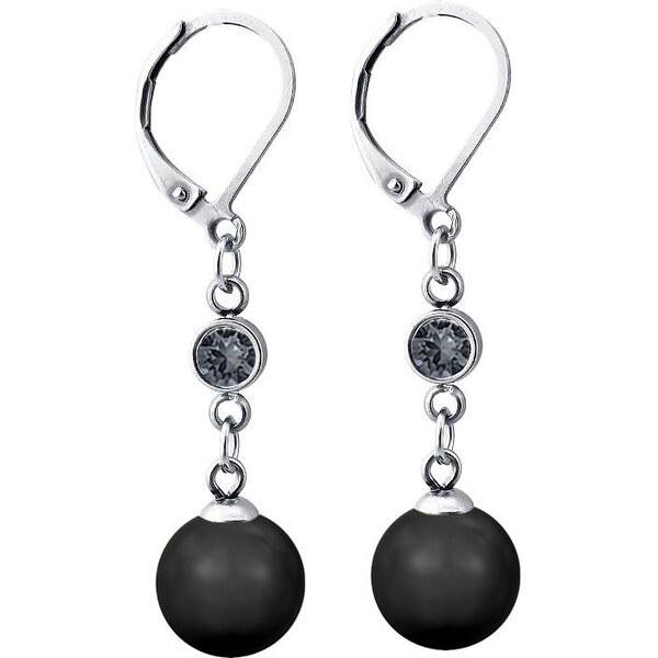 SWAROVSKI Elements Swarovski e. náušnice Aruba čierne perly 3432 24593843