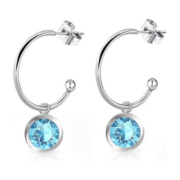 SWAROVSKI Elements Swarovski e. náušnice kruhy Energy modré see1443 24593871