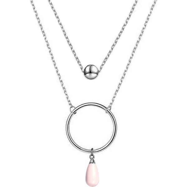 SWAROVSKI Elements Swarovski e. náhrdelník Martinique, ružová perla 24593890