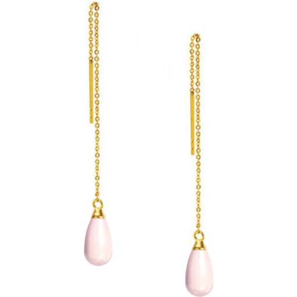 SWAROVSKI Elements Swarovski e. náušnice s ružovými perlami Martinique 24593892