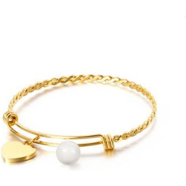 SWAROVSKI Elements Swarovski e. pevný, zlatý náramok Golden Dawn 24593887