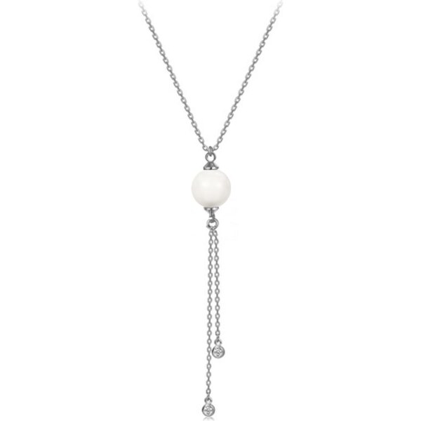 SWAROVSKI Elements Swarovski e. náhrdelník Walking in the Air, biela 24593941