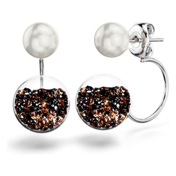 SWAROVSKI Elements Swarovski e. dizajnové, dvojité náušnice Rite of 24593946