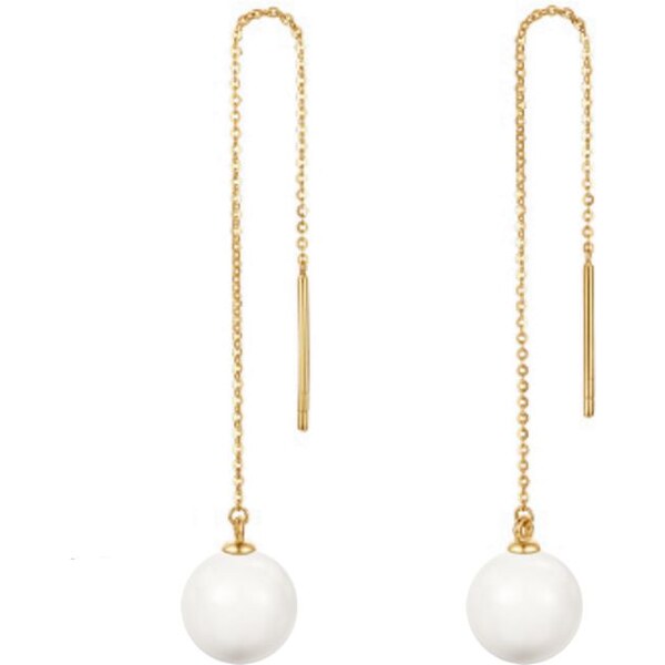 SWAROVSKI Elements Swarovski e. perlové náušnice Frappé, zlaté see3495 24594006