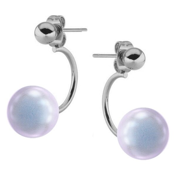 SWAROVSKI Elements Swarovski e. náušnice 2v1 s modrými perlami Frappé 24594017