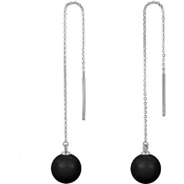 SWAROVSKI Elements Swarovski e. náušnice s čiernymi perlami Frappé 24594008