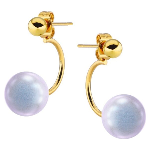 SWAROVSKI Elements Swarovski e. dvojité náušnice Frapeé, modré perly 24594018