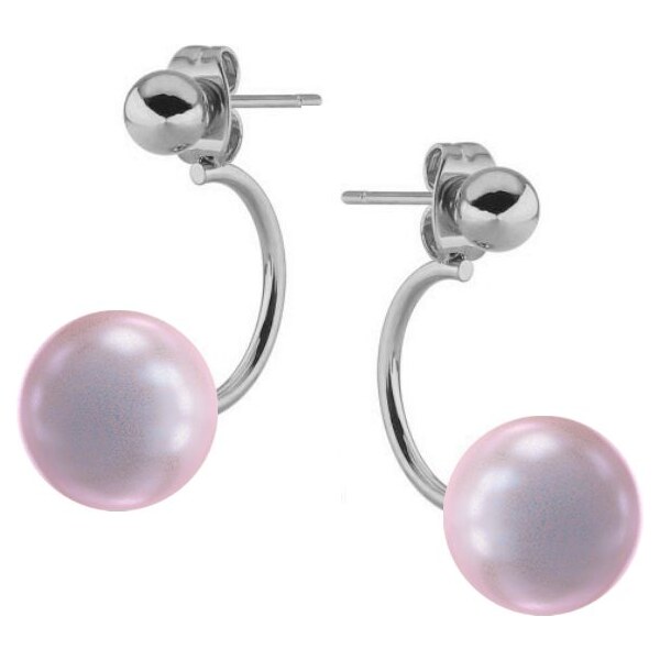 SWAROVSKI Elements Swarovski e. náušnice 2v1 s ružovými perlami Frappé 24594020