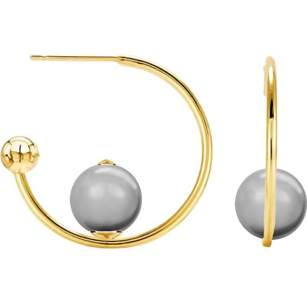 SWAROVSKI Elements Swarovski e. zlaté náušnice polkruhy Arrondi, 24594027