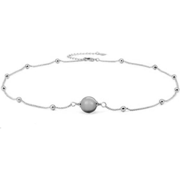 SWAROVSKI Elements Swarovski e. náhrdelník so striebornou perlou 24594031