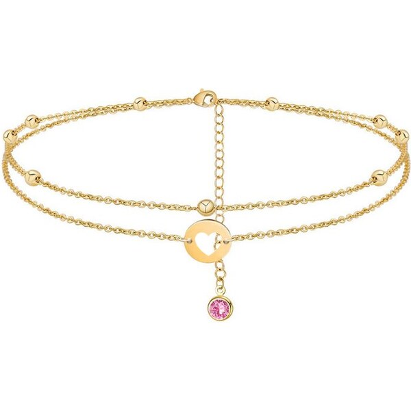 SWAROVSKI Elements Swarovski e. zlatá retiazka na nohu Summer Love 24594074