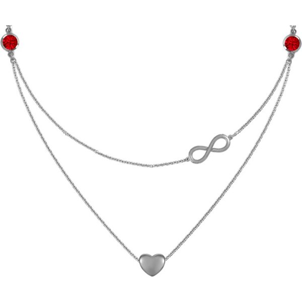 SWAROVSKI Elements Swarovski e. náhrdelník Love Forever, srdce 24594053