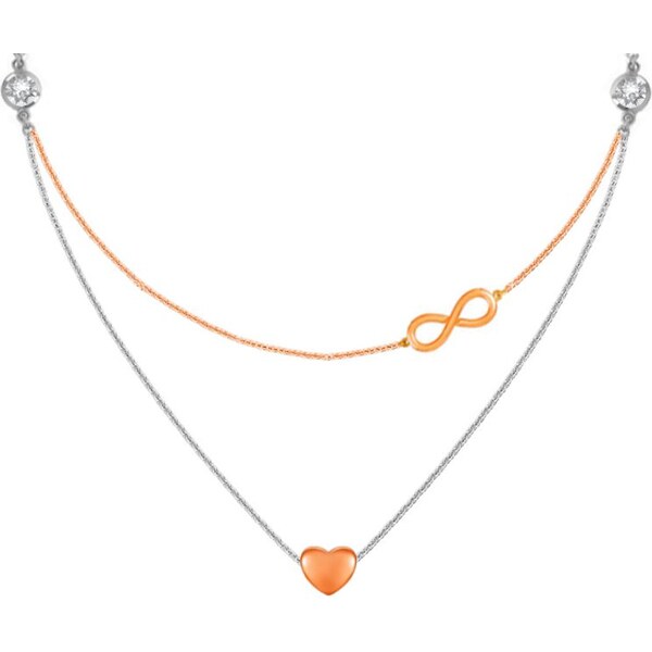 SWAROVSKI Elements Swarovski e. náhrdelník Love Forever, srdce 24594054