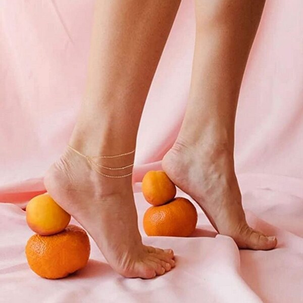 SWAROVSKI Elements Swarovski e. retiazka na nohu Instinct, zlatá 24594065