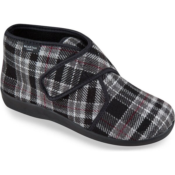 Mjartan Pánske celé uzavreté papuče na suchý zips- nezateplené vysoké 24432118