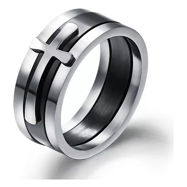 Sams Artisans Prsteň Latinský Kríž chirurgická oceľ IPRM001-61 26768265