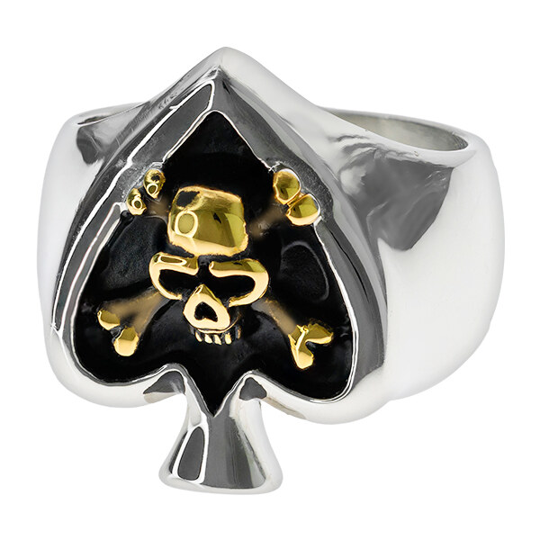 Sams Artisans Masívny prsteň Death Spades chirurgická oceľ IPRM009-72 26768255