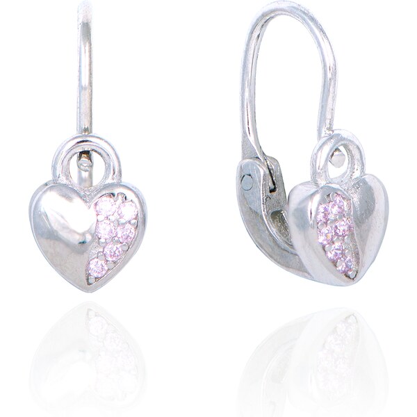 Olivie Strieborné náušničky pre bábätko SRDIEČKO 5170 24905030