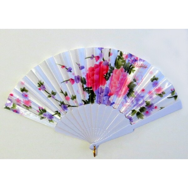 Vejár kvetinový- biely 24431828