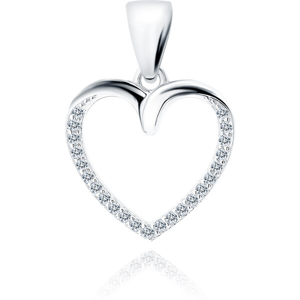 Olivie Strieborný prívesok SRDIEČKO 5193 24905053