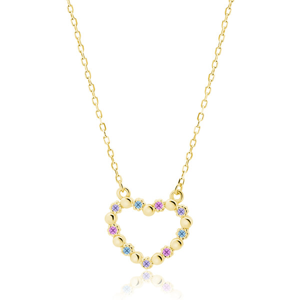 Olivie Strieborný náhrdelník SRDCE GOLD 5195 24905055