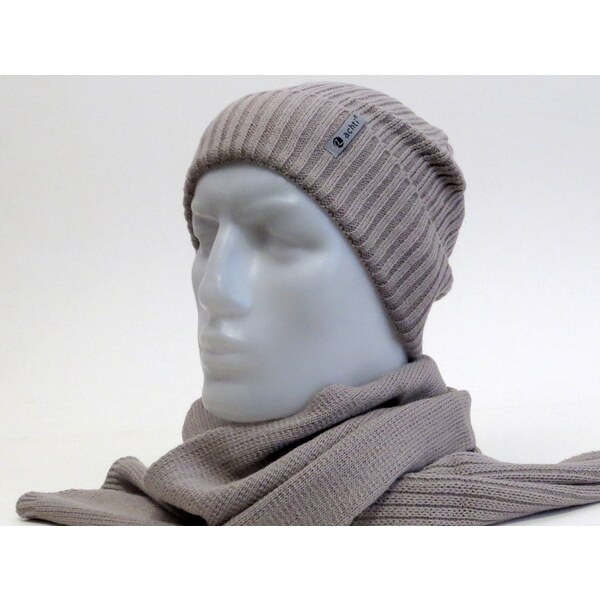 Achti Pánsky set čiapka a šál - hnedý 48271731