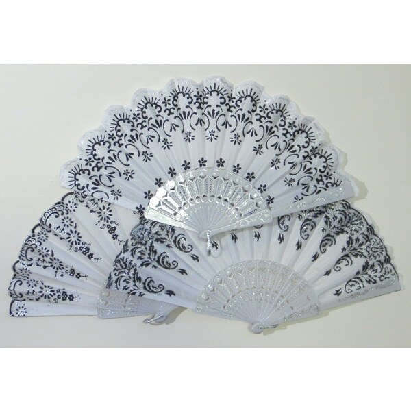 Vejár trblietavý - čierny 24432056