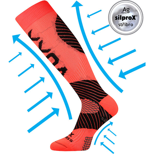 PROTECT kompresné podkolienky VoXX - NEON Oranžová 35-38 1 kus 26252083