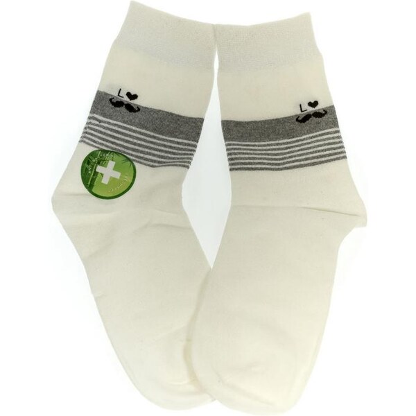 AURA.VIA Dámske biele ponožky GROOT 24686346