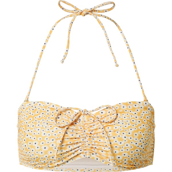 Samsøe Samsøe Bikinový top Gytea námornícka modrá / zlatá žltá / biela 63140982