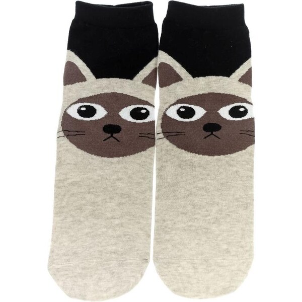 AURA.VIA Dámske biele ponožky SIAMESE CAT 24705487