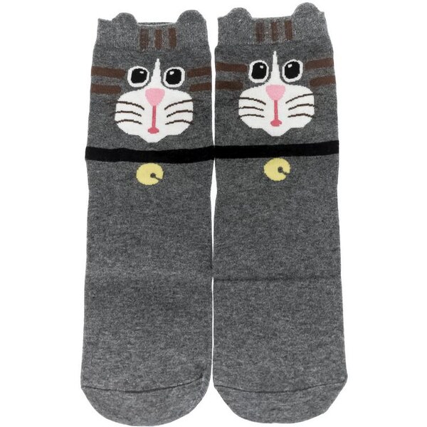 AURA.VIA Dámske sivé ponožky KITTY 24705510