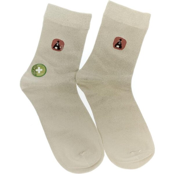 AURA.VIA Dámske béžové ponožky CONIE 24705523