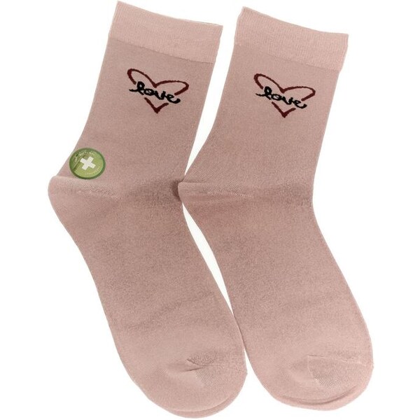 AURA.VIA Dámske ružové ponožky BAMBOO 24705535