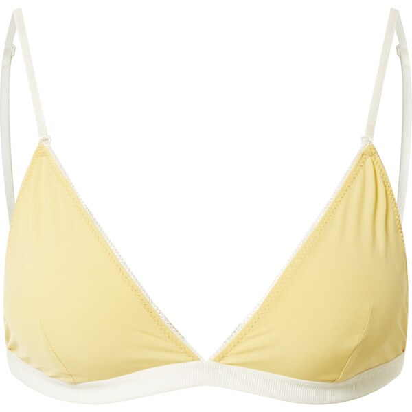 Samsøe Samsøe Bikinový top Yella žltá / biela 56269083