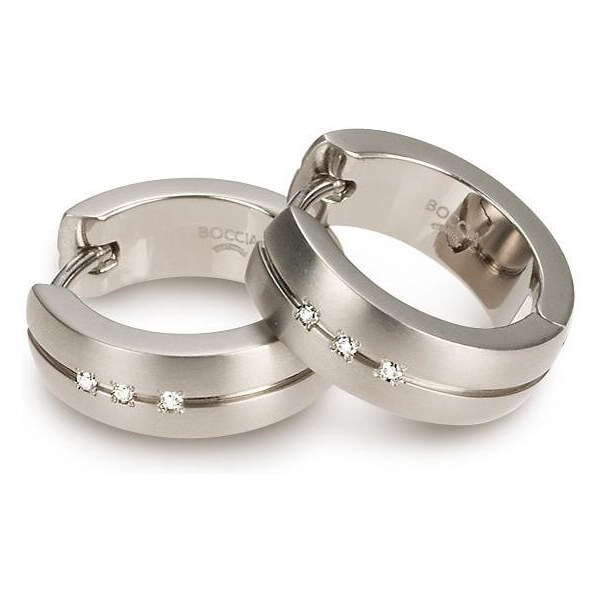 Boccia Titanium Titánové náušnice s diamantmi 0539-09 66592102