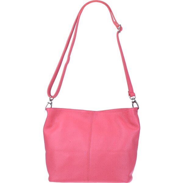 Ružová kožená talianska crossbody kabelka Prisca Rosa Salmone 64371686