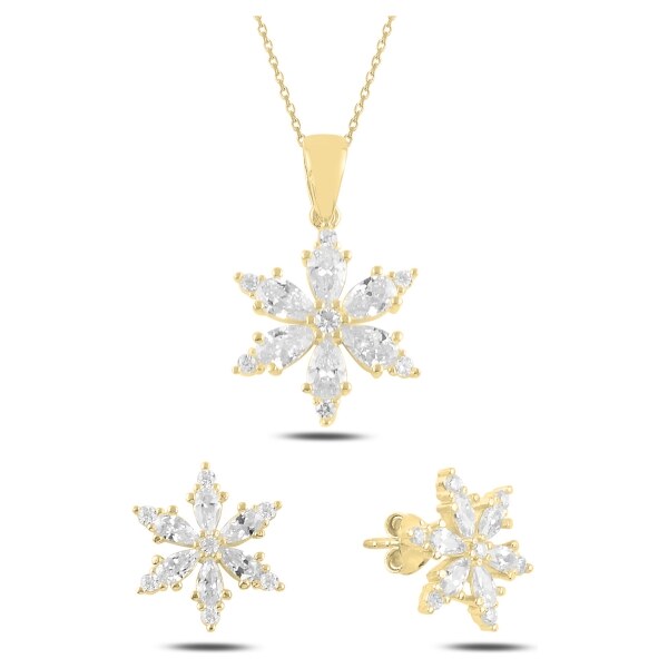 Olivie Strieborná sada VLOČKA GOLD 5228 24905088