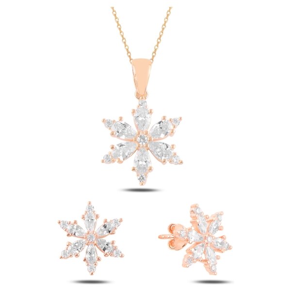 Olivie Strieborná sada VLOČKA ROSE 5229 24905089