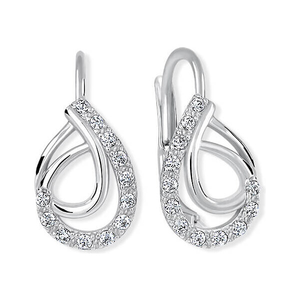 Soliter Módne strieborné náušnice so zirkónmi 436 001 00551 04 66595045