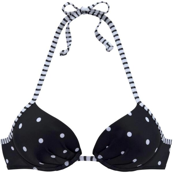 s.Oliver Bikinový top Audrey čierna / biela 54225932