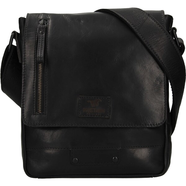 Pánska kožená taška cez rameno Mustang Arthur - čierna 24830667
