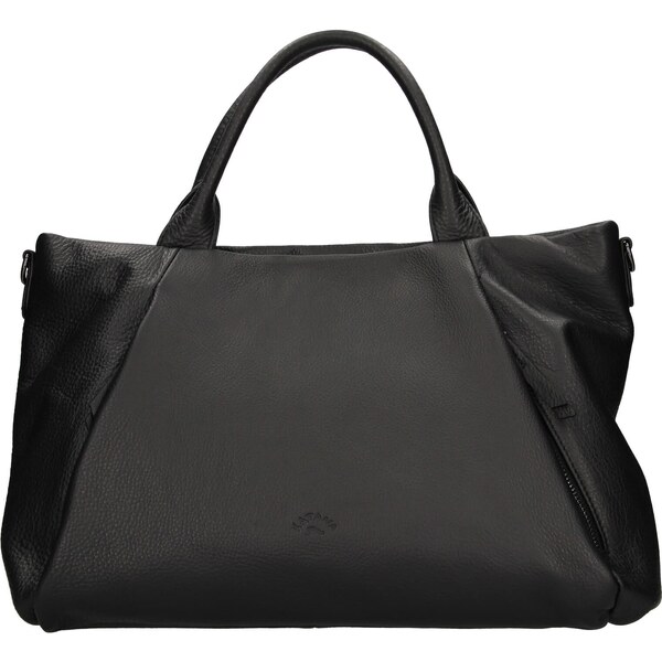 Elegantná dámska kožená kabelka Katana Stella - čierna 24847345